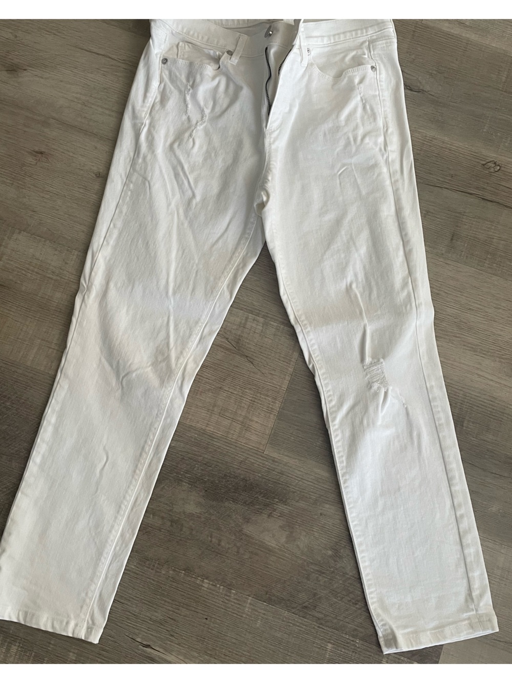 Loft distressed cropped jeans